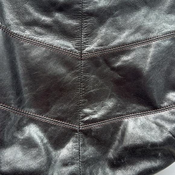 Hobo black leather shoulder bag - Picture 3 of 8